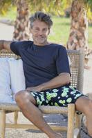 Katoenen shortama tennisballen blauw