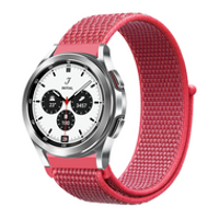 Sport Loop nylon bandje - Donkerroze - Samsung Galaxy Watch 4 Classic - 42mm / 46mm - thumbnail