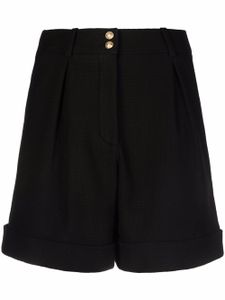 Balmain short à taille haute - Noir