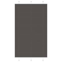 VidaXL Plissé rolgordijn 115x200cm stofbreedte 114,4cm polyester zwart