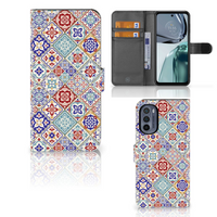 Motorola Moto G62 5G Bookcase Tiles Color