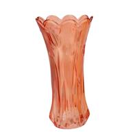 Bloemenvaas Delight - boeket vaas - glas - oranje - 13 x 25 cm