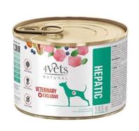 4VETS Natural Hepatic Dog - nat hondenvoer - 185 g