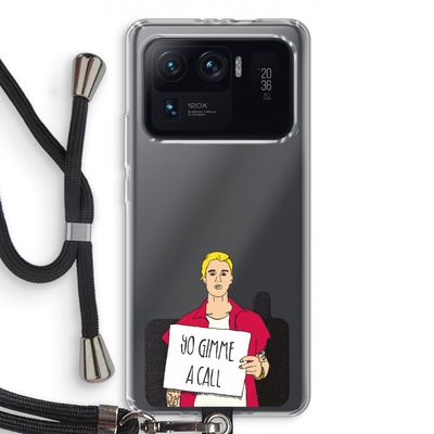 Gimme a call: Xiaomi Mi 11 Ultra Transparant Hoesje met koord