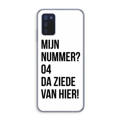 Da ziede van hier: Samsung Galaxy A03s Transparant Hoesje