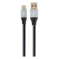 Kabel USB A naar USB C DCU 30402020 Zwart 1,5 m