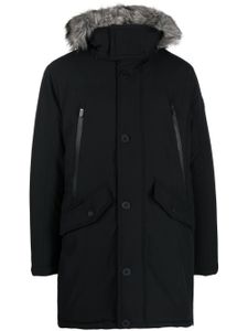 Michael Kors parka à bordures en fourrure artificielle - Noir