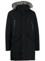 Michael Kors parka à bordures en fourrure artificielle - Noir