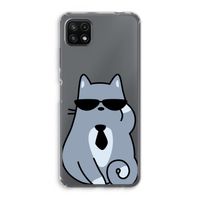 Cool cat: Samsung Galaxy A22 5G Transparant Hoesje