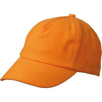 Kinder baseballcap oranje