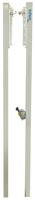 SET OF ALUMINIUM VOLLEYBALL POSTS, FIXED WITH 80X80 MM SQUARE SECTION