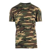 Heren t-shirt korte mouwen camouflage print 3XL  -