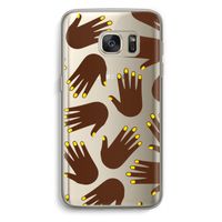 Hands dark: Samsung Galaxy S7 Transparant Hoesje