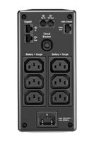 APC Back-UPS PRO BR650MI - Noodstroomvoeding, 6x C13 uitgang, USB, 650VA - thumbnail