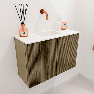 Toiletmeubel Mondiaz Joya | 60 cm | Meubelkleur Dusk | Faye wastafel Talc Midden | Zonder kraangat(en) Toiletmeubel Mondiaz Joya | 60 cm | Meubelkleur Dusk | Faye wastafel Talc Midden | Zonder kraangat(en)