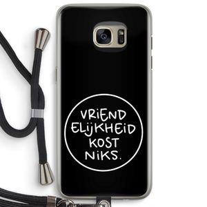 Vriendelijkheid: Samsung Galaxy S7 Edge Transparant Hoesje met koord
