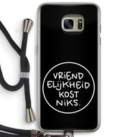 Vriendelijkheid: Samsung Galaxy S7 Edge Transparant Hoesje met koord