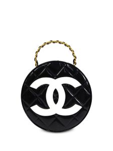 CHANEL Pre-Owned sac cabas Vanity matelassé (1995) - Noir