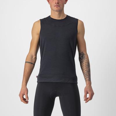 Castelli Bandito Wool ondershirt mouwloos zwart heren