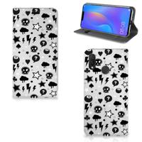Mobiel BookCase Huawei P Smart Plus Silver Punk