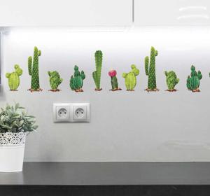 Stickerrand muursticker cactussen