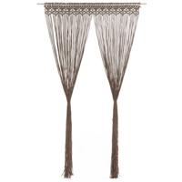 VidaXL Gordijn macramé 140x240 cm katoen taupe