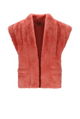 NoNo winter gilet meisjes - roze - Kila - bont