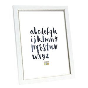 Deknudt Kader in witte schilderlook met passend biesje 20x30 S46AF1