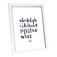 Deknudt Kader in witte schilderlook met passend biesje 20x30 S46AF1