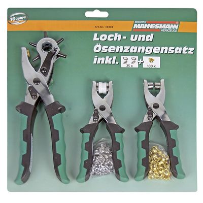 Brüder Mannesmann Ogen- en gatentangenset 128 dlg (Hobby) - 10993