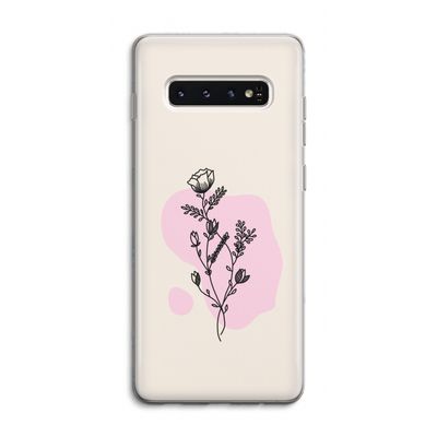 Roses are red: Samsung Galaxy S10 4G Transparant Hoesje