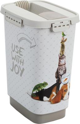 Rotho flo pet food container 4,1l cappuccino/sabbia sand