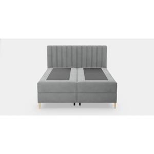 by fonQ Pazara Boxspring met Opbergruimte 180 x 200 cm - Grijs / Zwart