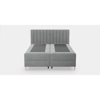 by fonQ Pazara Boxspring met Opbergruimte 180 x 200 cm - Grijs / Zwart