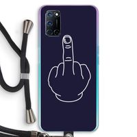 F**k U: Oppo A52 Transparant Hoesje met koord
