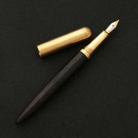 Luxe hout Vulpen School Office schrijven inkt pen briefpapier geschenken Supplies (zwart hout)