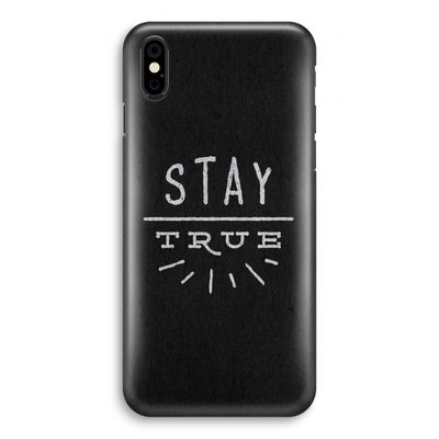 Stay true: iPhone Xs Volledig Geprint Hoesje