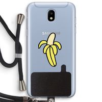 Banana: Samsung Galaxy J5 (2017) Transparant Hoesje met koord