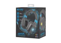 FURY NFU-1584 hoofdtelefoon/headset Bedraad Hoofdband Gamen Zwart, Blauw