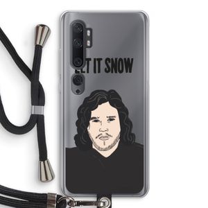 Let It Snow: Xiaomi Mi Note 10 Transparant Hoesje met koord