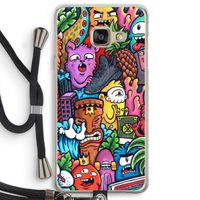 Vexx Mixtape: Samsung Galaxy A3 (2016) Transparant Hoesje met koord