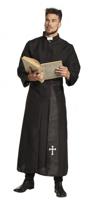 Boland Verkleedpak Holy Priest Heren Zwart Maat 50/52 - thumbnail