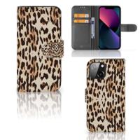 iPhone 13 Mini | Telefoonhoesje | Met pasjeshouder | Leopard