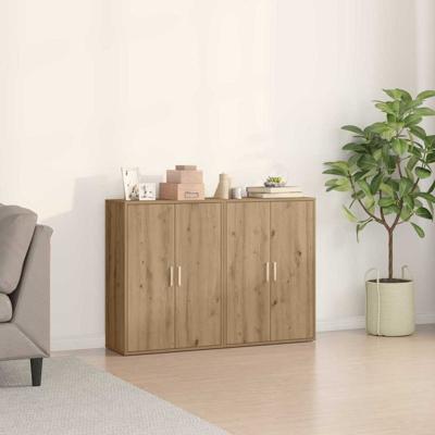 Sideboards 2 stuks Artisan Eiken 60x31x84 cm, Gemaakt van Hout