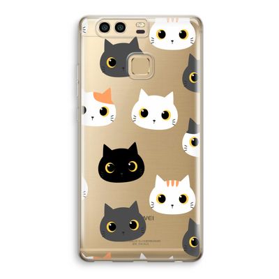 Katten: Huawei P9 Transparant Hoesje