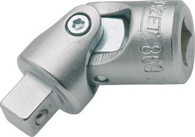 HAZET Universeel scharnier 869 · 1/4 inch (6,3 mm) vierkant hol · 1/4 inch (6,3 mm) vierkant massief · Lengte: 36,5 mm