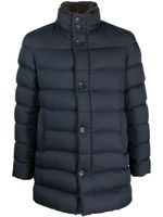 Herno padded high-neck coat - Bleu - thumbnail