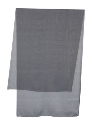 Giorgio Armani foulard en soie à design uni - Bleu