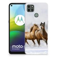 Motorola Moto G9 Power | TPU Hoesje | Paarden