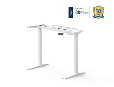 Elektrisch zit sta bureau E7 Pro, dubbel kabelmanagement